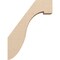 Ekena Millwork 5-inch W x 18-inch D x 24-inch H Del Monte Rough Cedar Woodgrain TimberThane Knee Brace, Primed BRCUR05X18X24DELRCPR - alternate 4